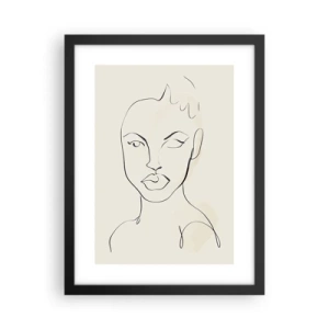 Poszter fehér keretben - Az érzékiség körvonala - 30x40 cm