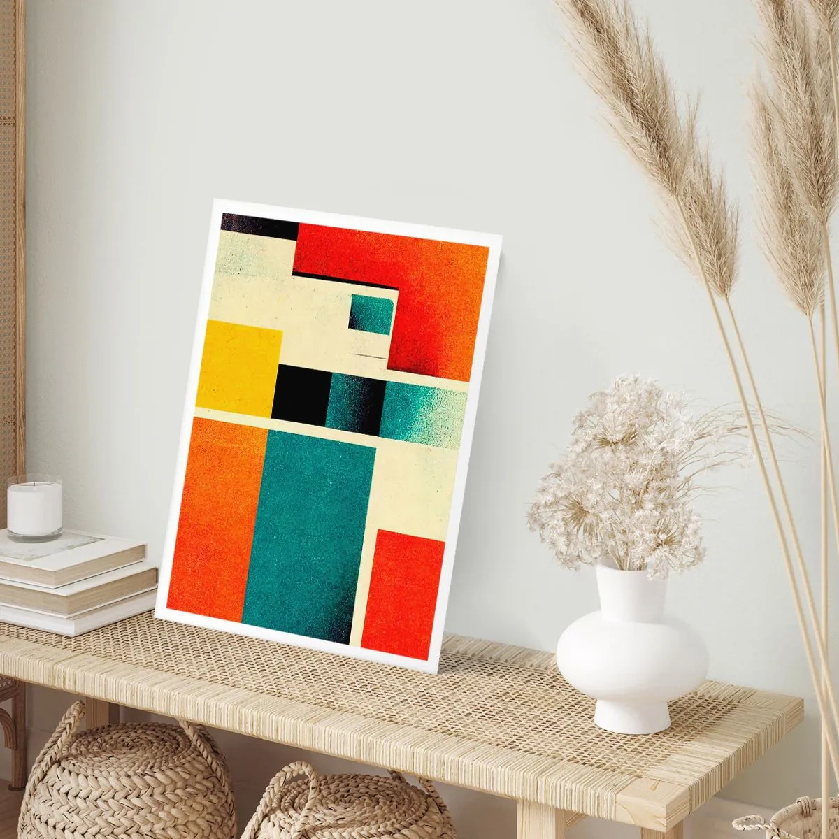 Poszter - Geometrikus absztrakció - jó energia - 70x100 cm