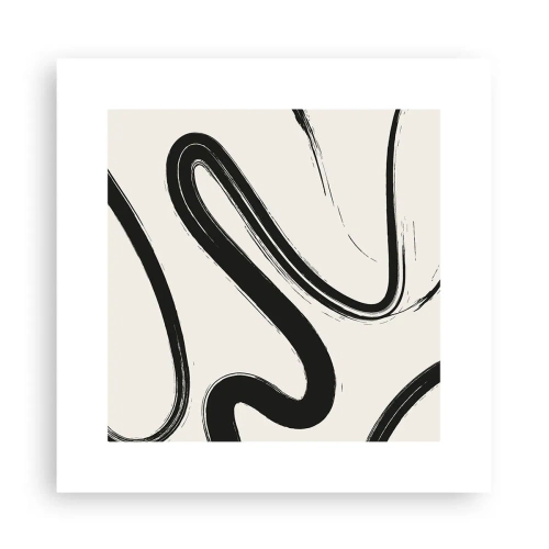 Poszter - Fekete-fehér rajongás - 30x30 cm