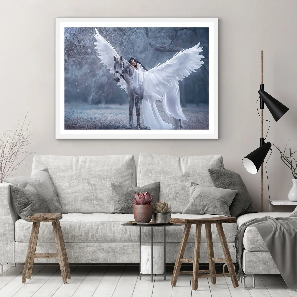 Poszter fekete keretben - Egy ihletett pillanat - 70x50 cm