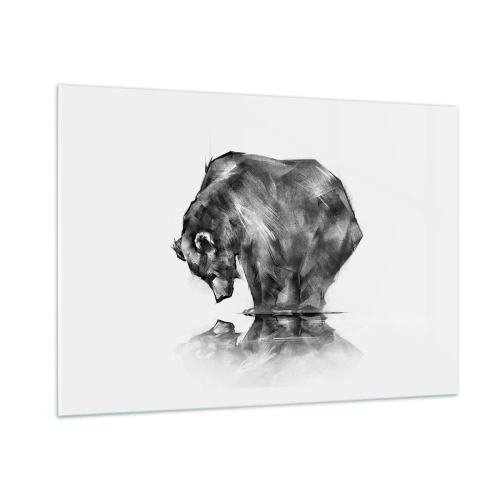 Üveg kép - Jó látni rokont - 100x70 cm