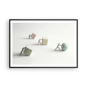 Poszter fehér keretben - Maga az élet - 100x70 cm