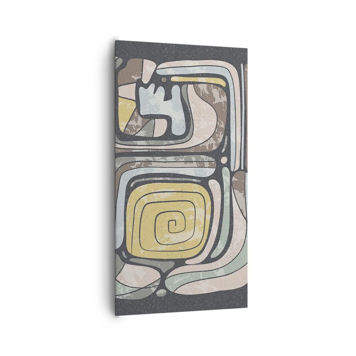 Vászonkép - Absztrakció pre-kolumbián szellemben - 65x120 cm