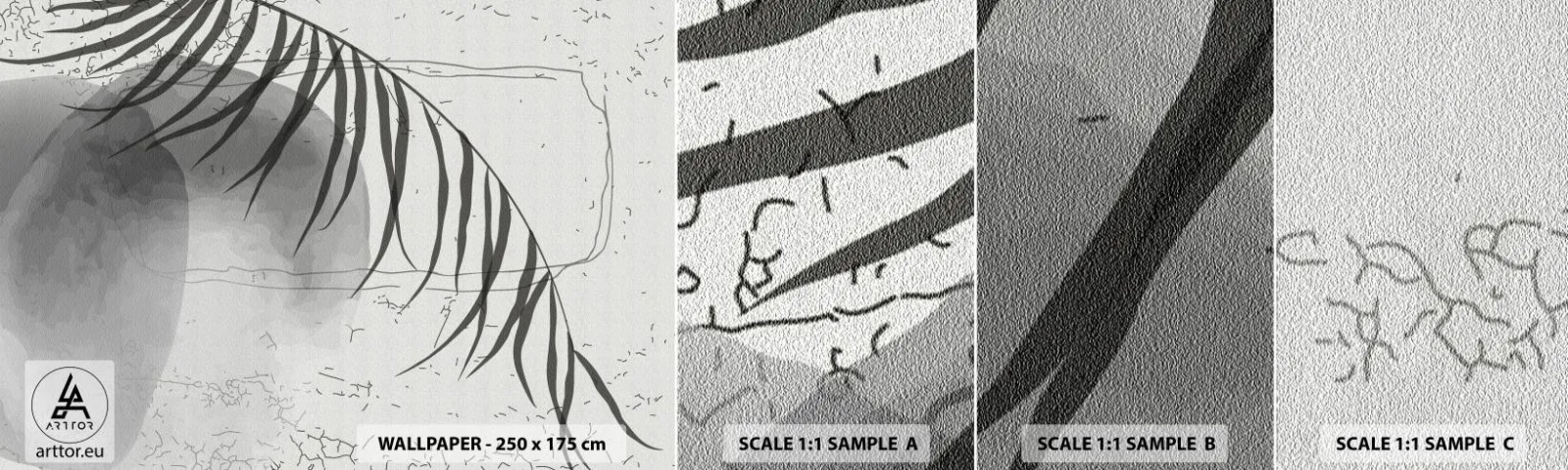 Fotótapéta Minta Standard Eco - A természet finom egzotikuma - Minimalizmus, Növénytani, Levél növényen - 100x30 cm