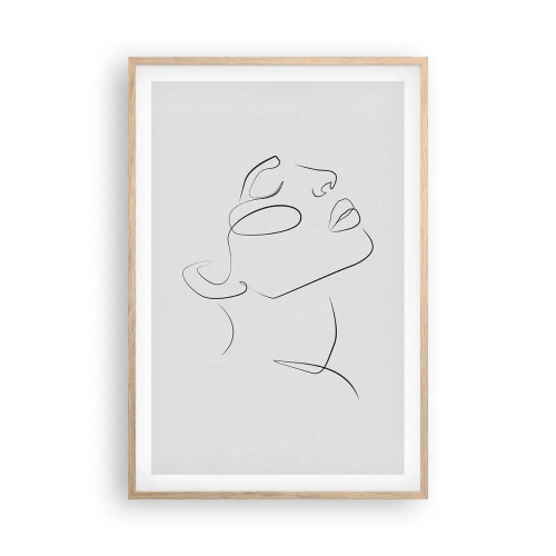 Poszter világos tölgy keretben - Az álmok fordulatai - 61x91 cm