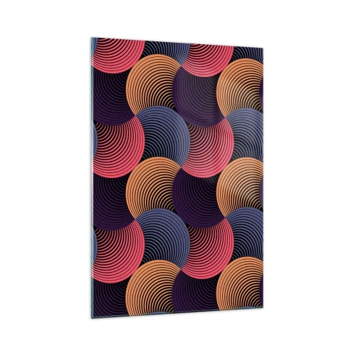 Üveg kép - Körkörös ritmusban - 70x100 cm
