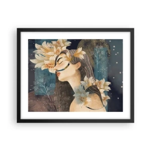 Poszter fehér keretben - Mese egy liliomos hercegnőről - 50x40 cm