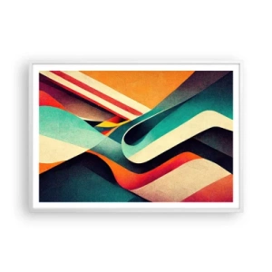 Poszter fekete keretben - Intenzív kompozíció - 100x70 cm