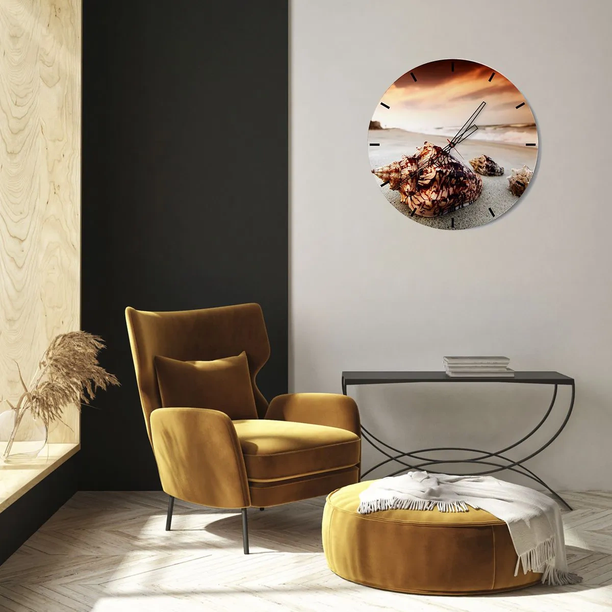 Falióra, Óra - A hullámok kitaszítottjai - 40x40 cm