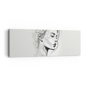 Vászonkép - Portré álmodozásban - 90x30 cm