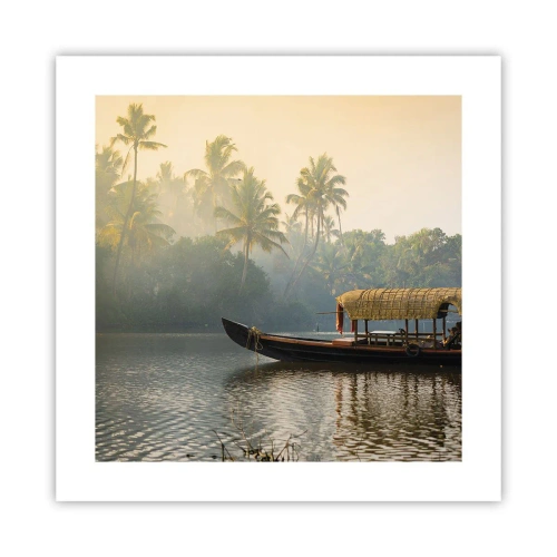 Poszter - Ház a folyón - 40x40 cm