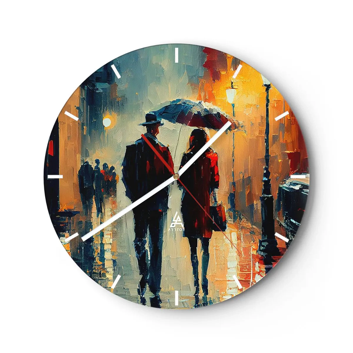 Falióra, Óra - Városi love strory - 40x40 cm