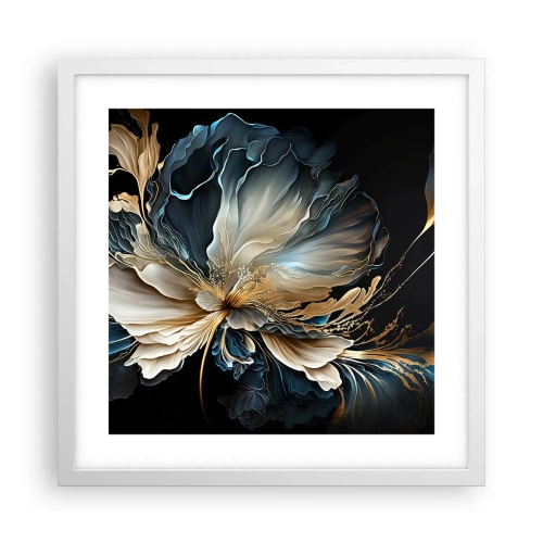 Poszter fekete keretben - Mesebeli páfrányvirág - 40x40 cm