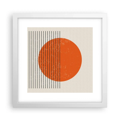 Poszter fekete keretben - Mindig a nap - 30x30 cm