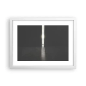 Poszter fekete keretben - Egy lépés a fényes jövő felé - 40x30 cm