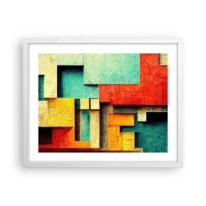 Poszter fekete keretben - A derékszögek fesztiválja - 50x40 cm