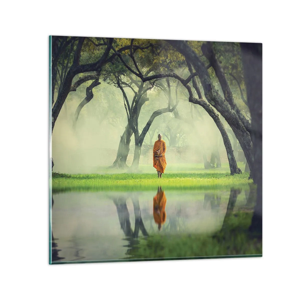 Üveg kép - Útban a megvilágosodás felé - 60x60 cm