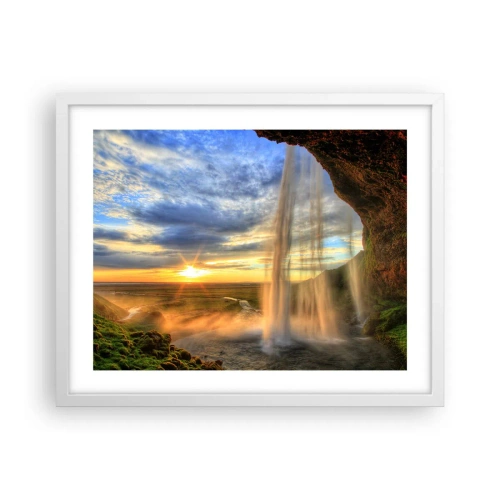 Poszter fekete keretben - Cseppfátyol mögötti világ - 50x40 cm