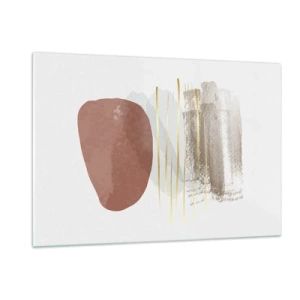 Üveg kép - Absztrakt oszlopsor - 120x80 cm