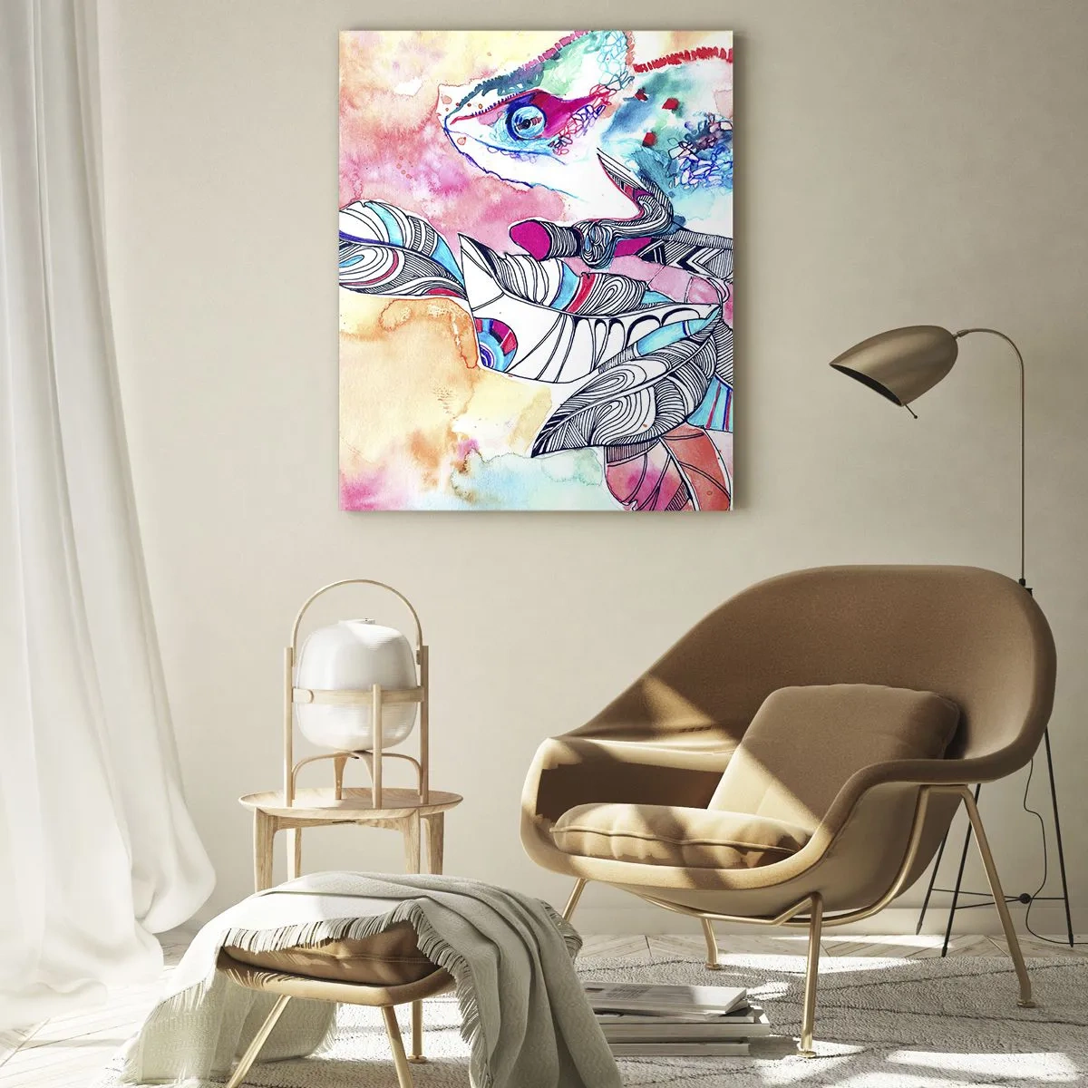 Üveg kép - Olyan színes, mint a mi világunk - 50x70 cm