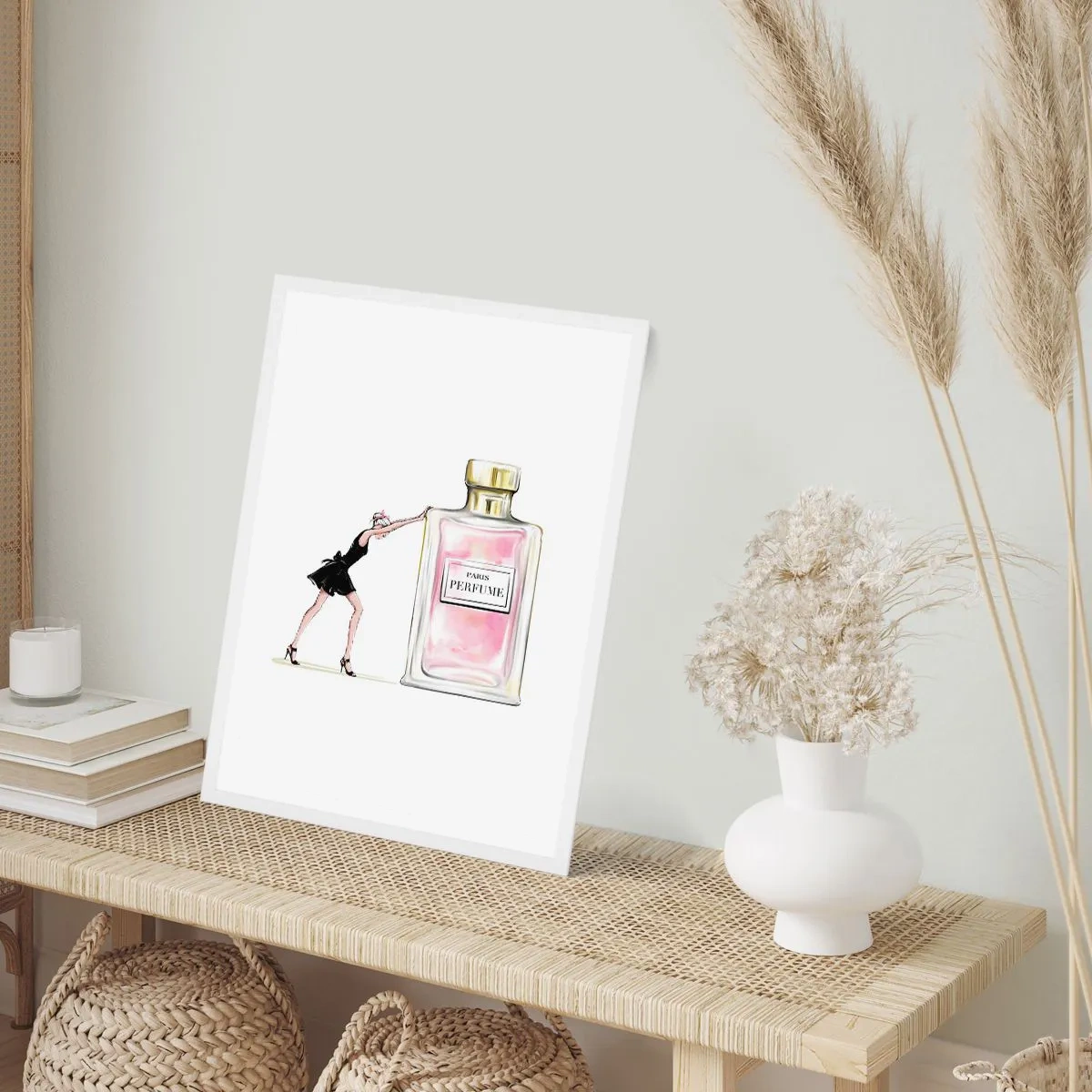 Poszter fekete keretben - A nőiesség lényege - 70x100 cm