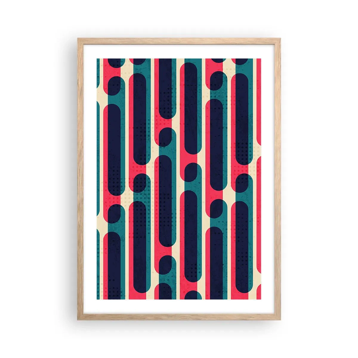 Poszter világos tölgy keretben - Mélységben és előre - 50x70 cm