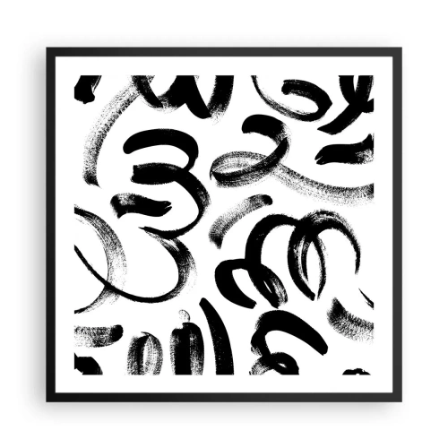 Poszter fehér keretben - Feketén-fehéren - 60x60 cm
