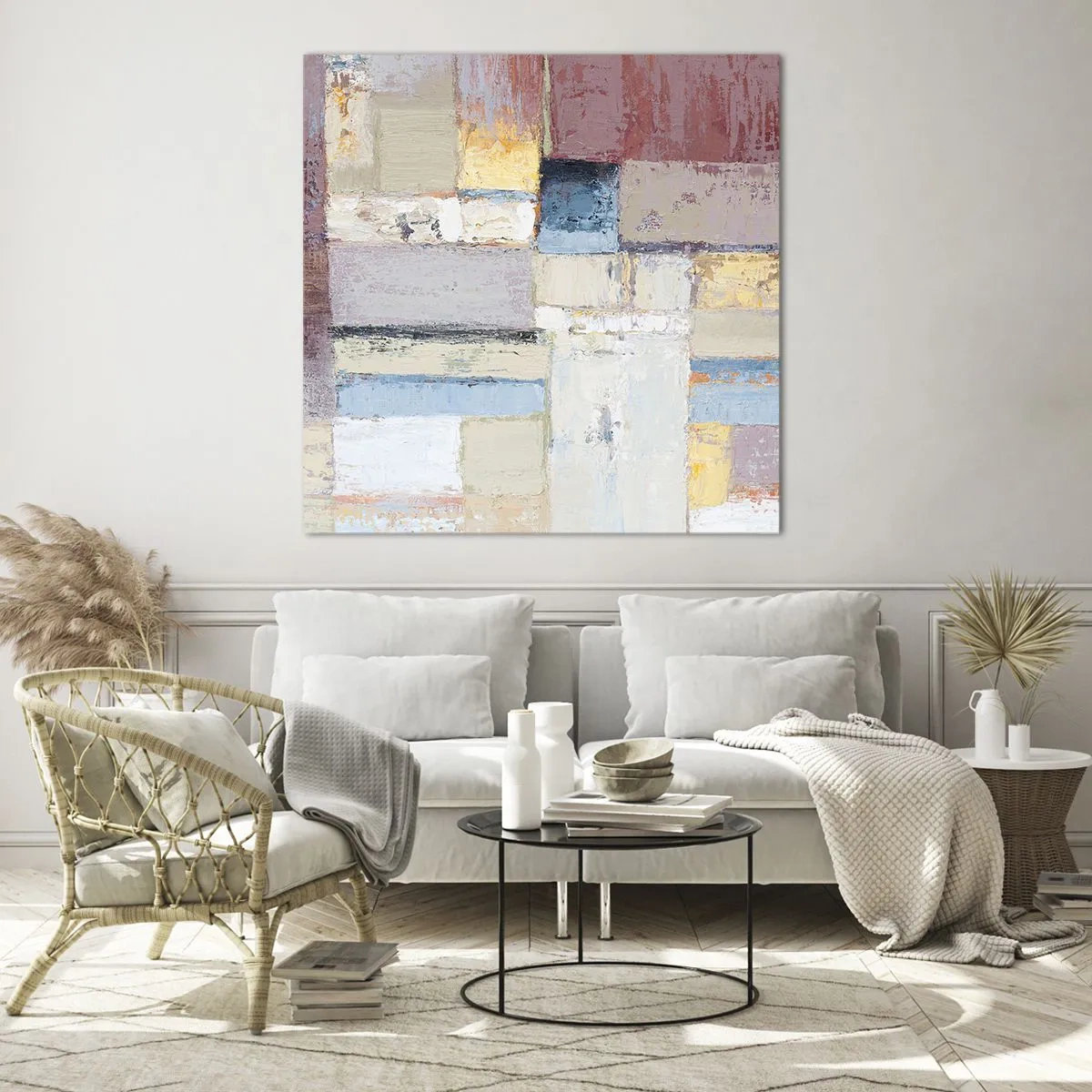 Üveg kép - A geometria nyugalma - 30x30 cm