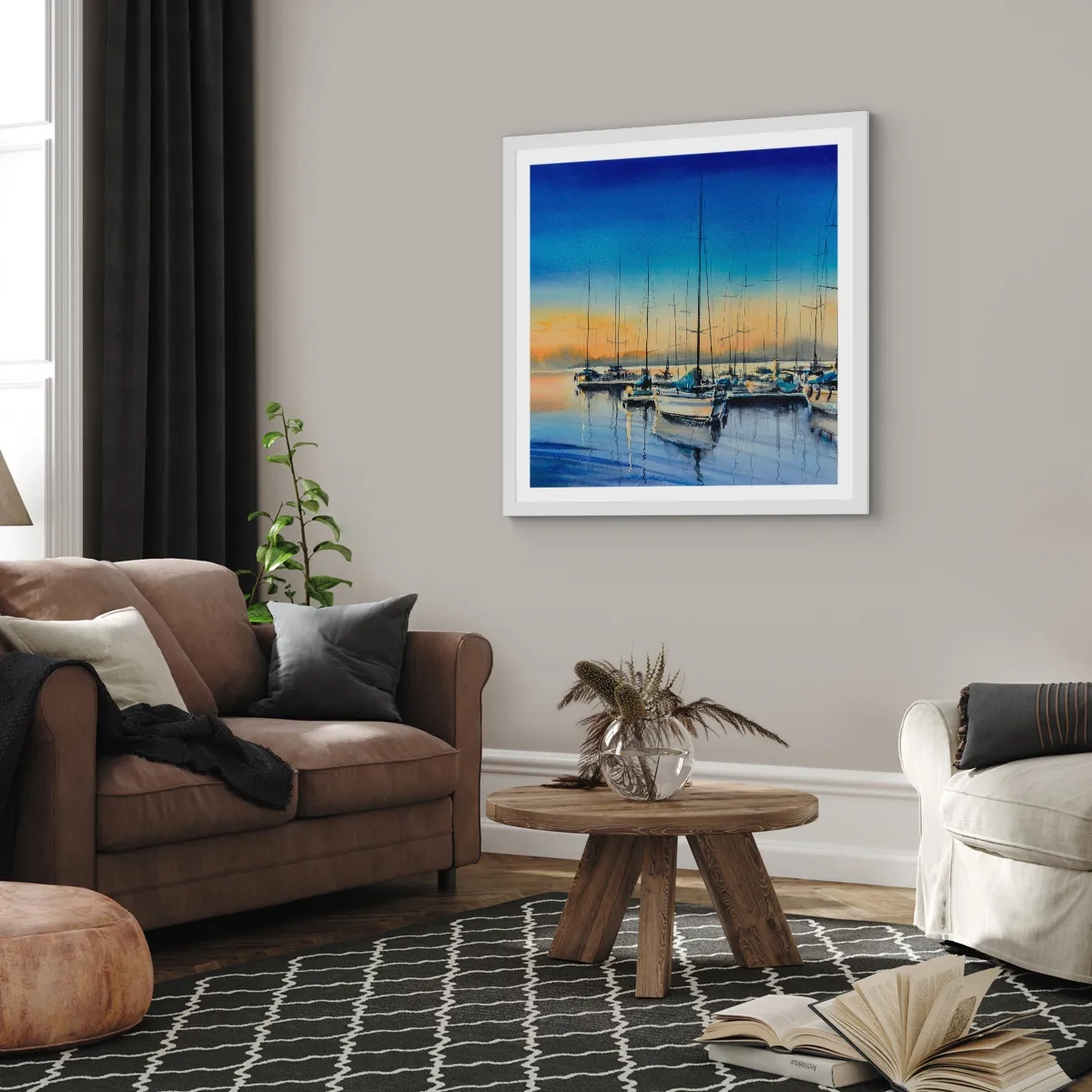 Poszter fekete keretben - Egy szép nap vége - 40x40 cm