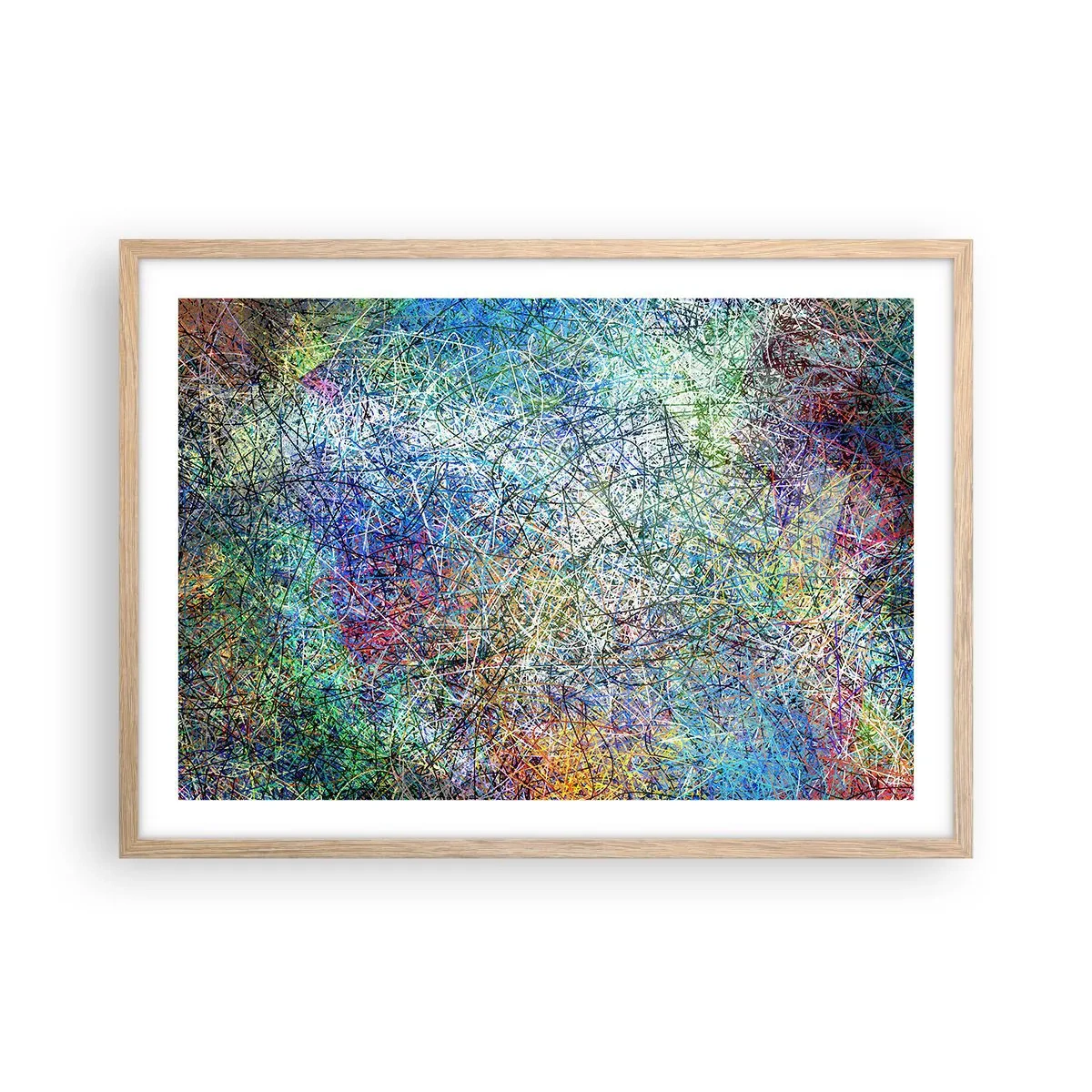 Poszter világos tölgy keretben - Ez nem olyan egyszerű - 70x50 cm