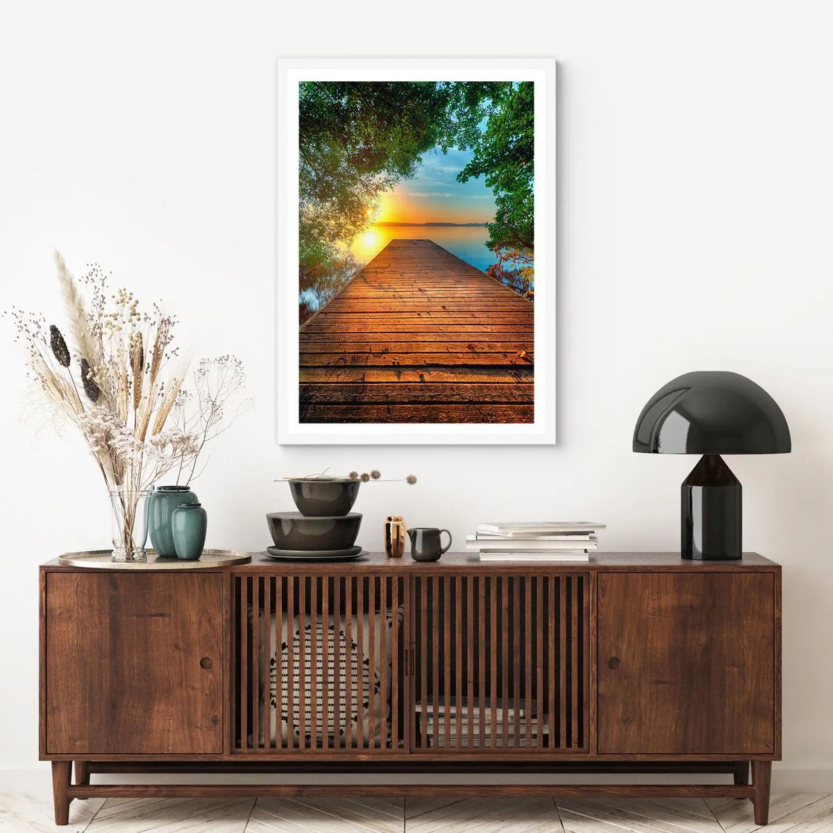 Poszter fekete keretben - Ne siess, ülj le - 50x70 cm