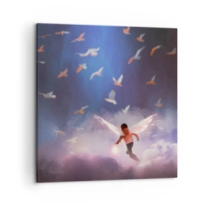 Vászonkép - Képzeletre és bátorságra van szüksége - 50x50 cm