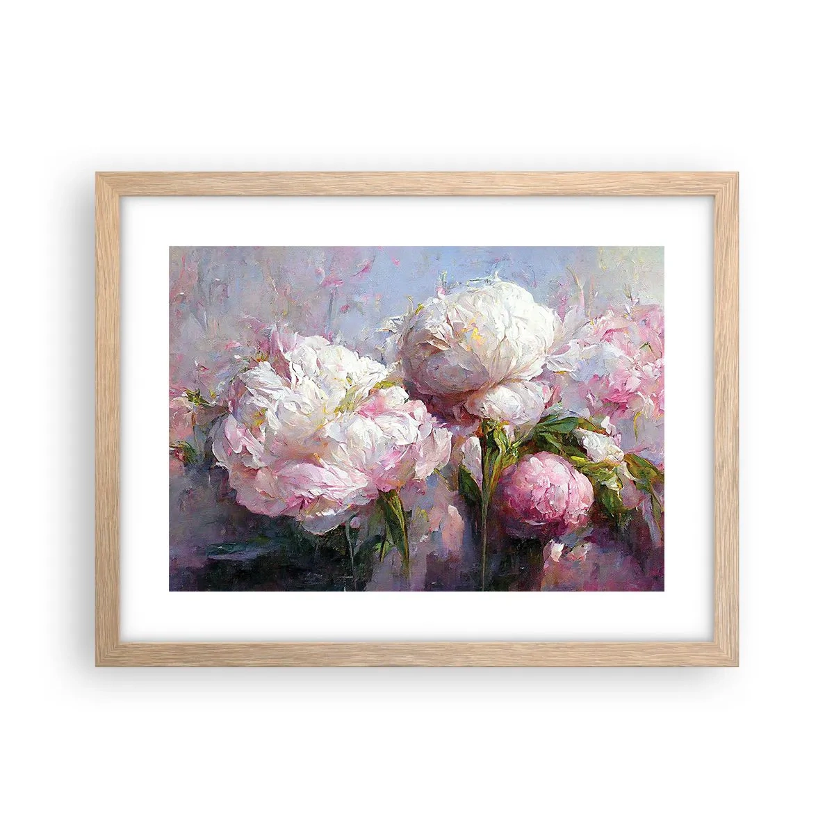 Poszter világos tölgy keretben - Egy csokor, mely csordultig van élettel - 40x30 cm