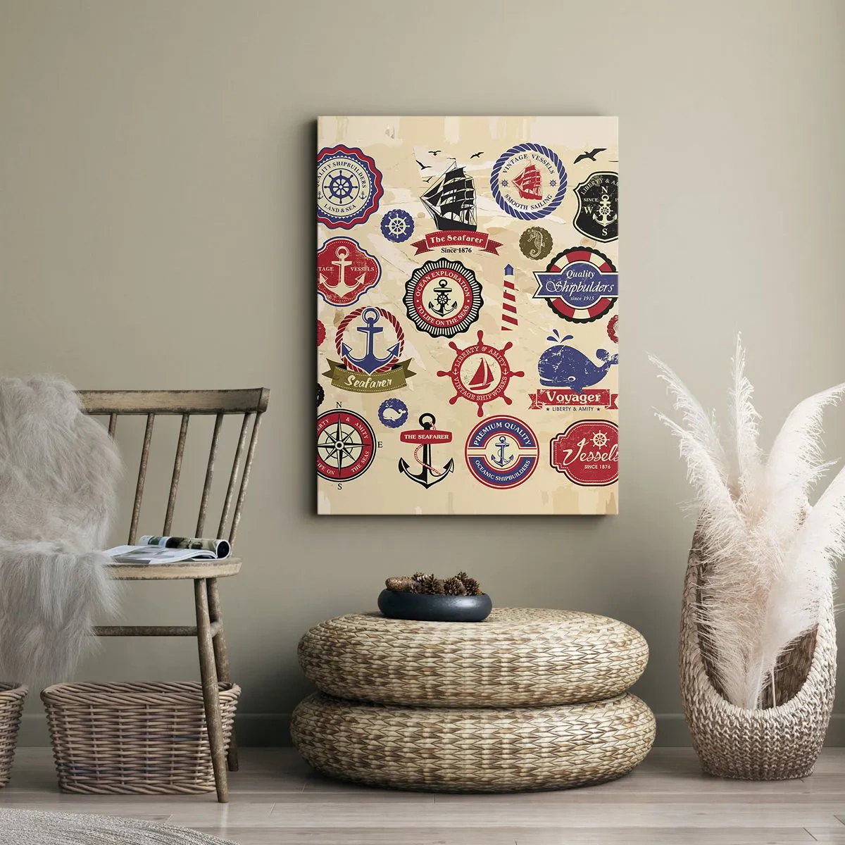 Vászonkép - Vitorlás testvériség - 65x120 cm