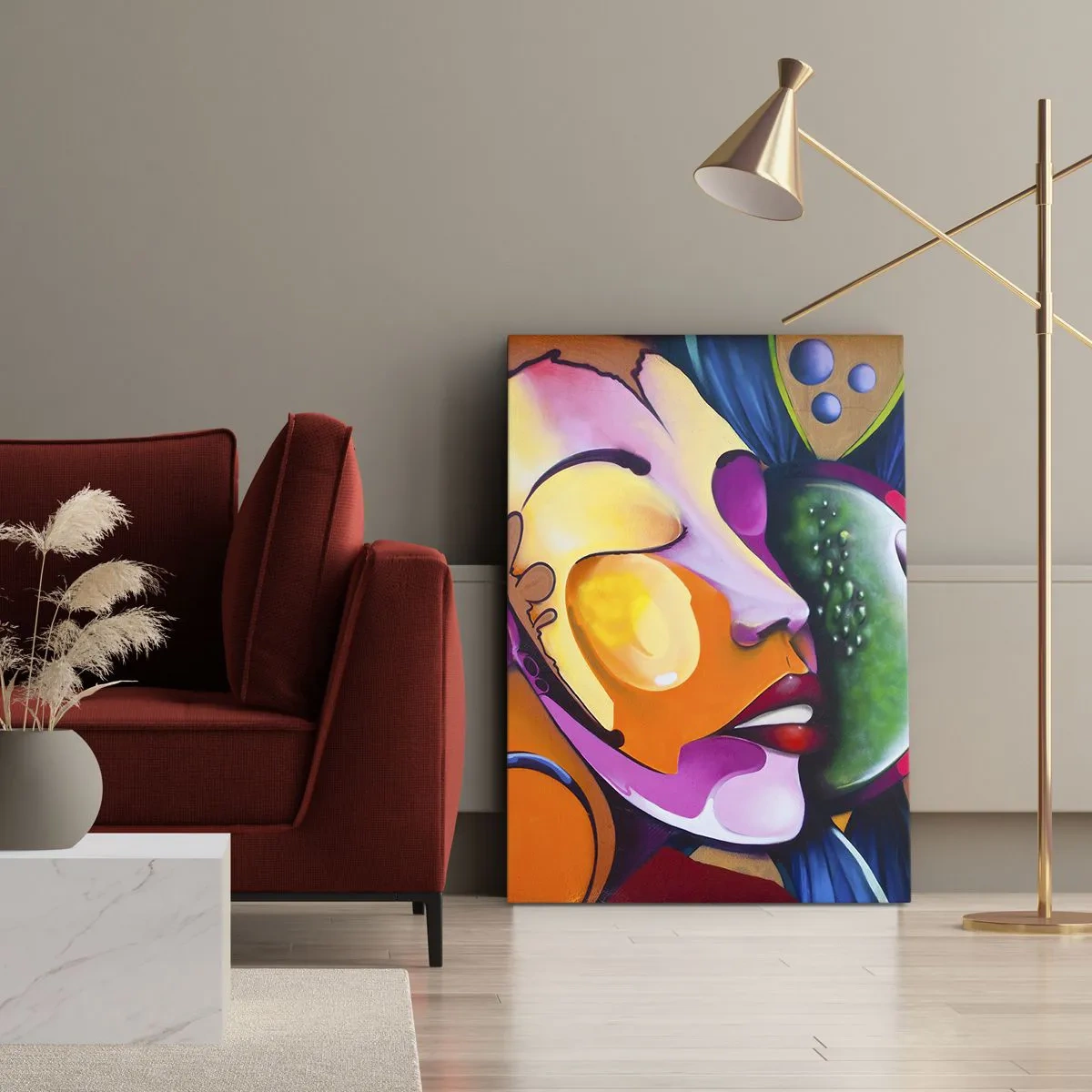 Vászonkép - Megérinteni színnel - 70x100 cm