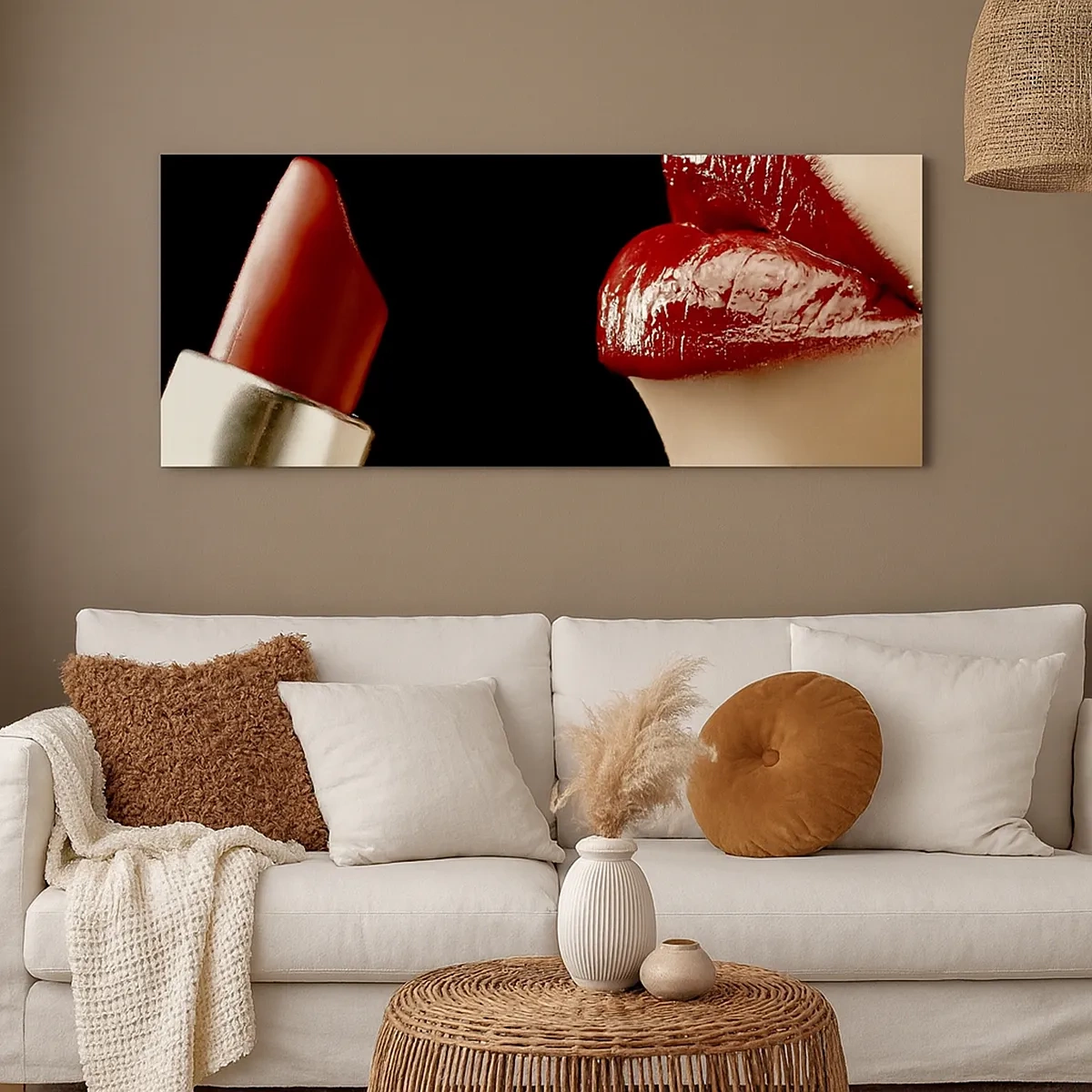 Vászonkép - A kármin érzékisége és ragyogása - 30x30 cm