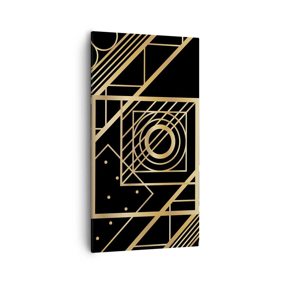Vászonkép - Arany geometria - 55x100 cm