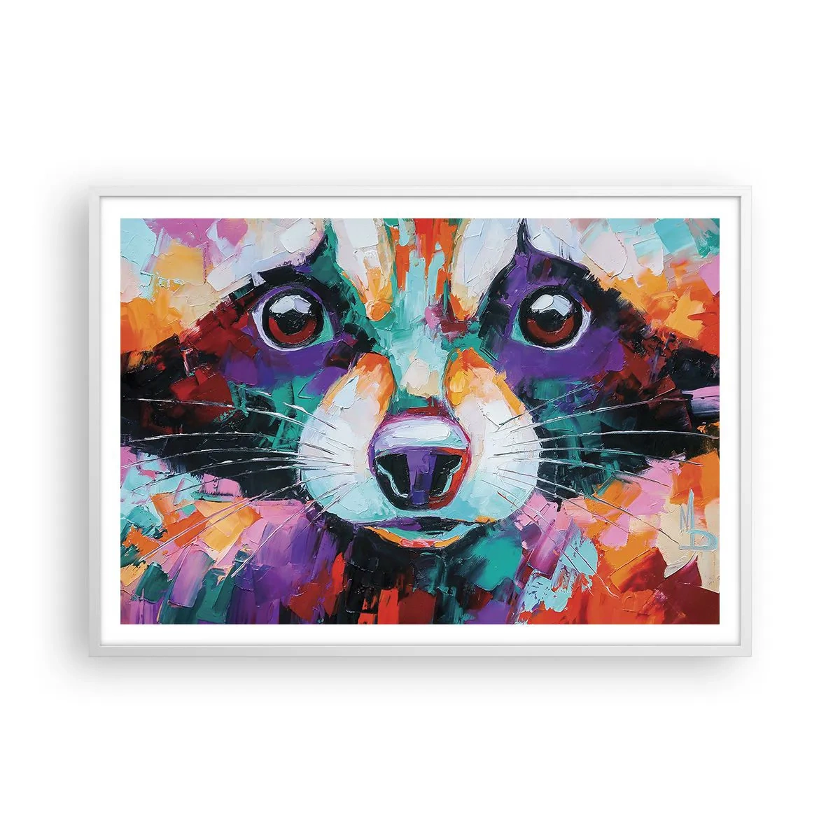 Poszter fekete keretben - Csak jó érzelmek - 100x70 cm