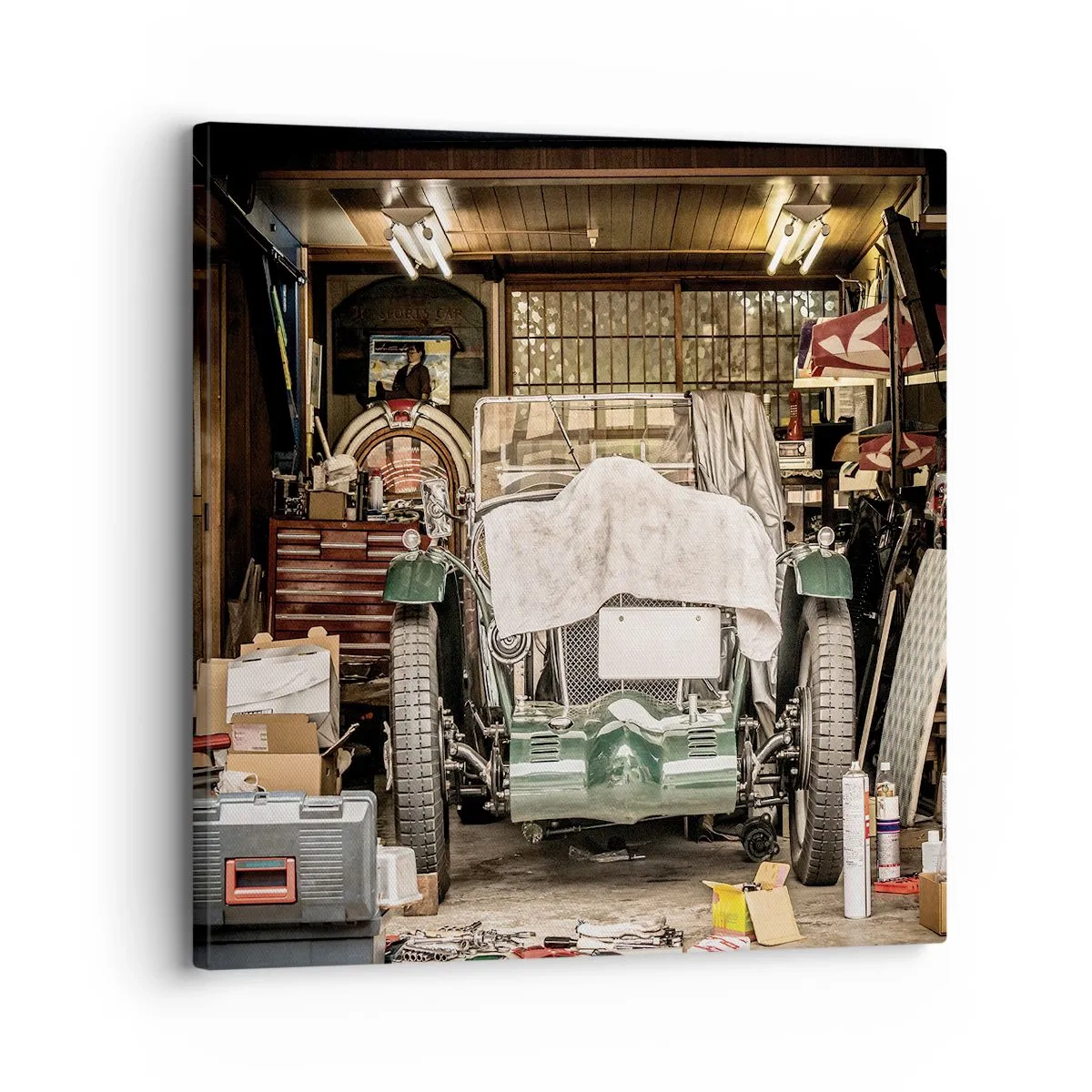 Vászonkép - Vissza a múltba - 30x30 cm