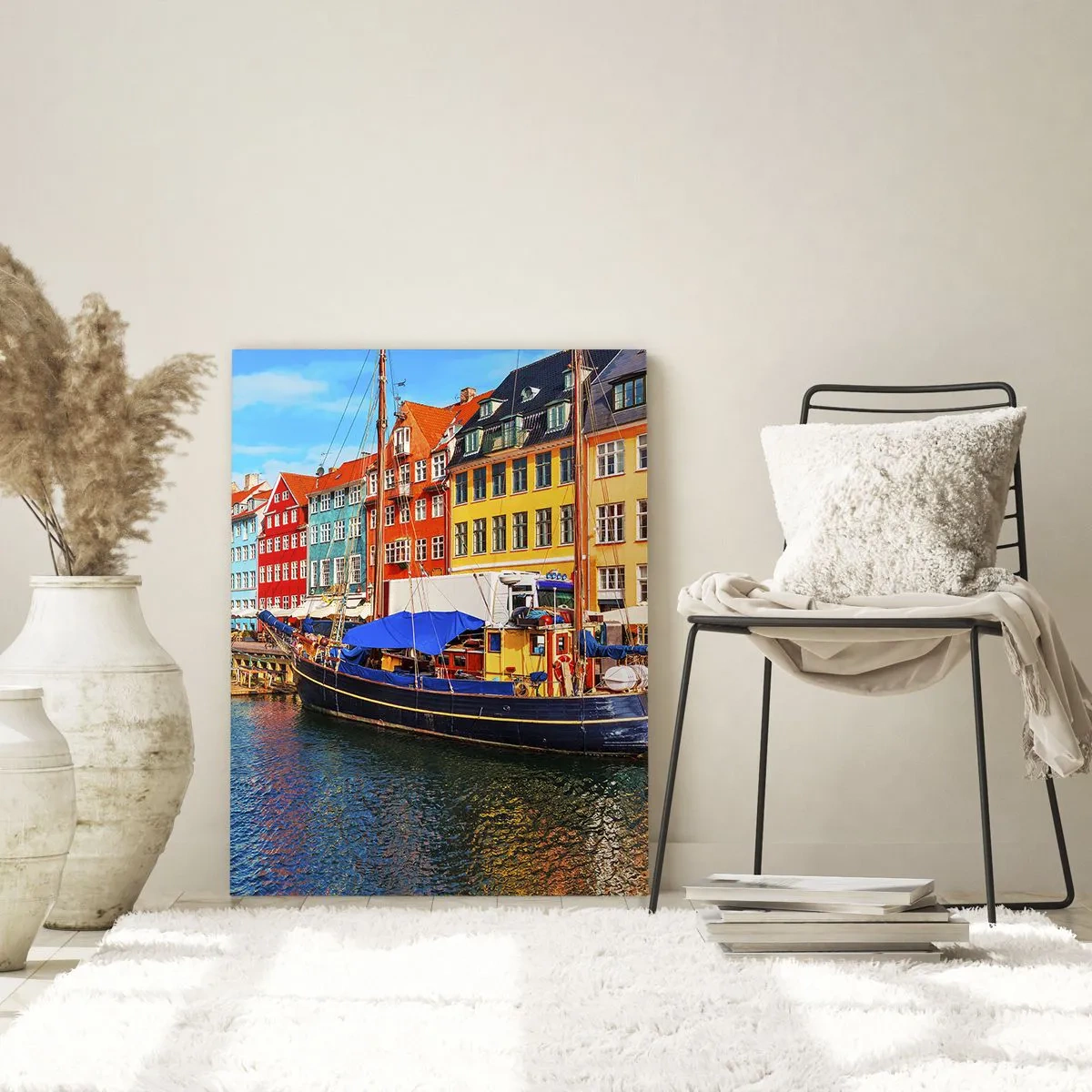 Üveg kép - Örömteli rakpart - 50x70 cm