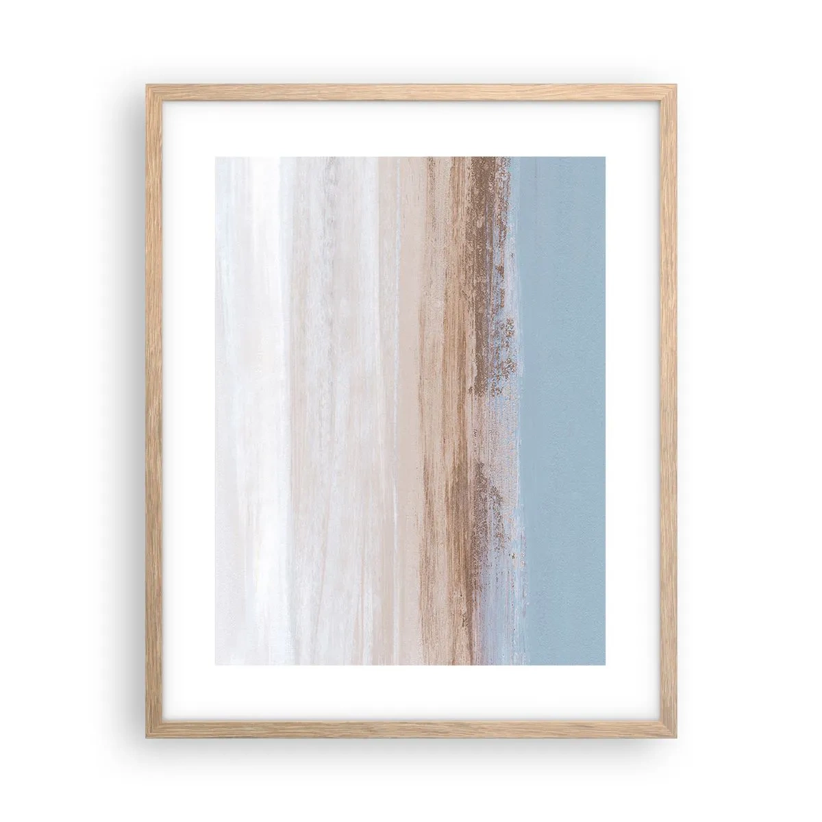 Poszter világos tölgy keretben - Többértelmű tájkép - 40x50 cm