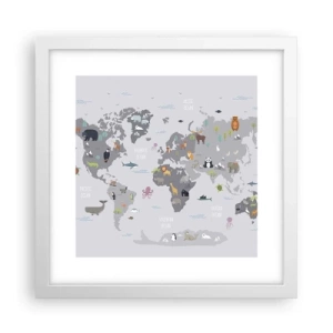 Poszter fekete keretben - Mondd meg, hogy honnan jöttél... - 30x30 cm