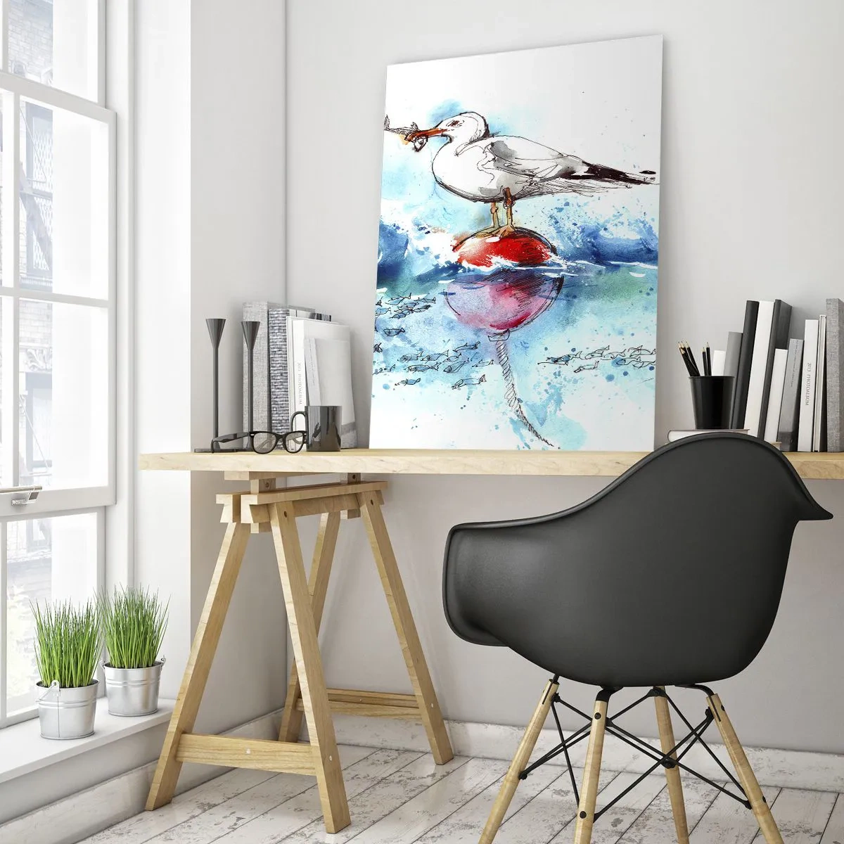 Üveg kép - Sikeres fogás - 50x70 cm