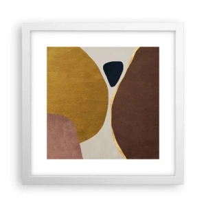 Poszter fekete keretben - Absztrakció - egy hely a térben - 30x30 cm