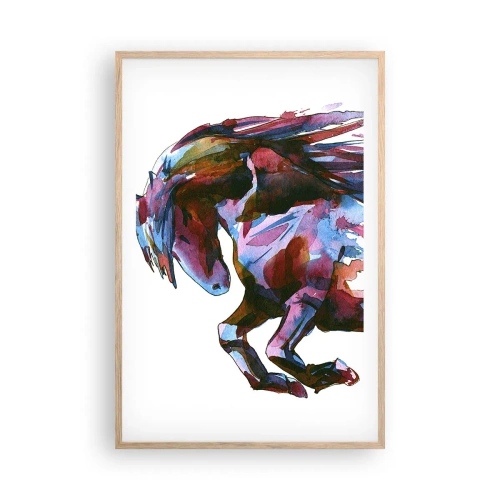 Poszter világos tölgy keretben - Az elragadtatásban - 61x91 cm