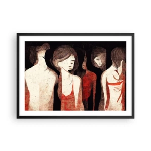 Poszter fehér keretben - A sötétség madonnái - 70x50 cm