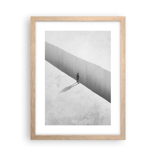 Poszter világos tölgy keretben - Fényes célpont - 30x40 cm