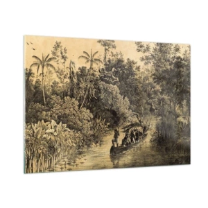 Üveg kép - Expedíció a forráshoz - 100x70 cm