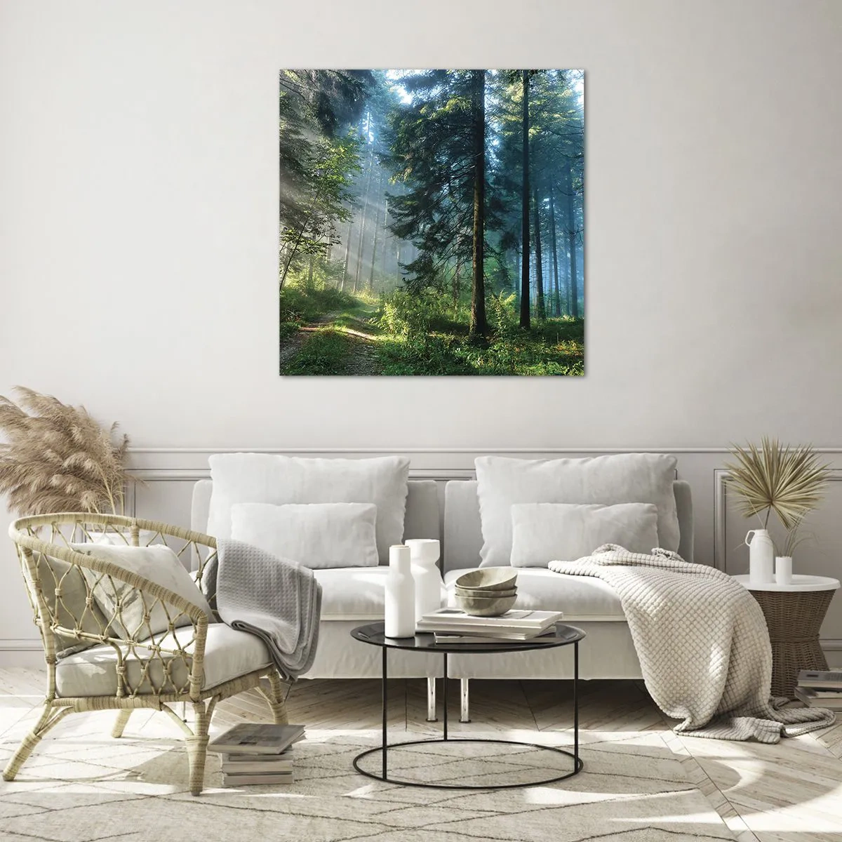 Üveg kép - Sugárzó reggel - 50x50 cm