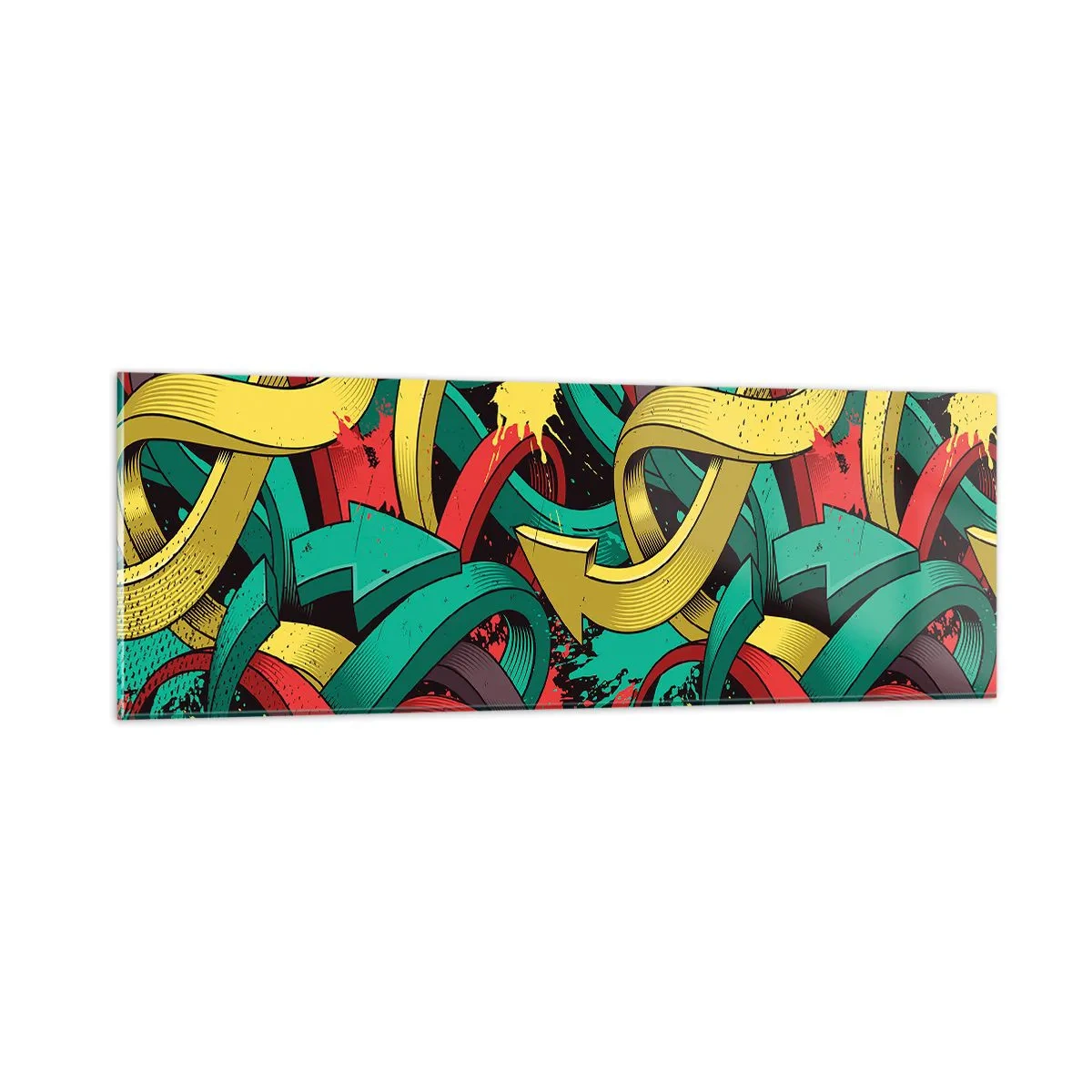 Üveg kép - Melyik az út a cél felé? - 90x30 cm